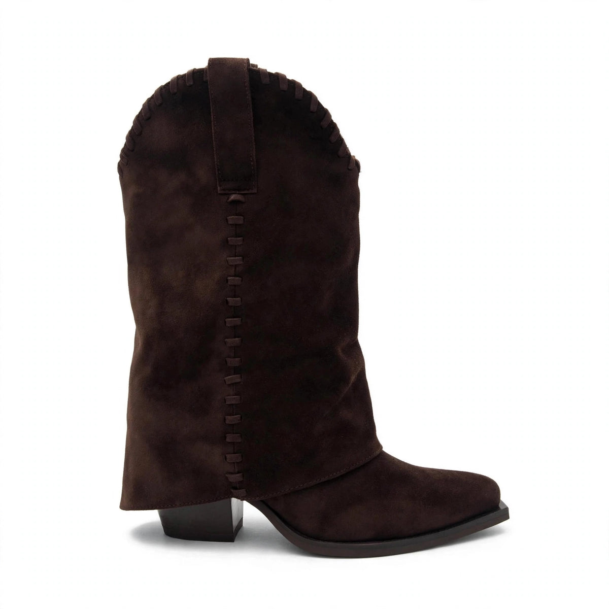FOLD WESTERN BOOTS - BROWN